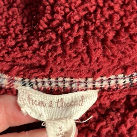 ~3 for $20~ Hem & thread Sherpa pullover shirt - Picture 3 of 5